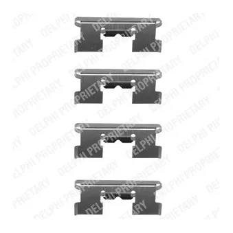 Kit d'accessoires, plaquette de frein à disque DELPHI LX0057