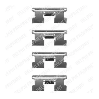 Kit d'accessoires, plaquette de frein à disque DELPHI LX0059