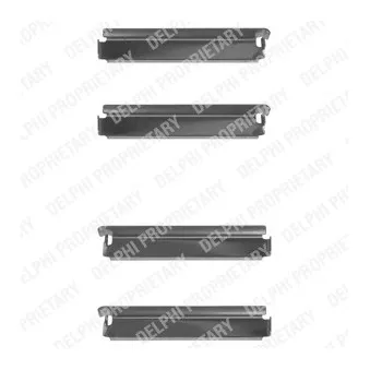 Kit d'accessoires, plaquette de frein à disque DELPHI LX0078