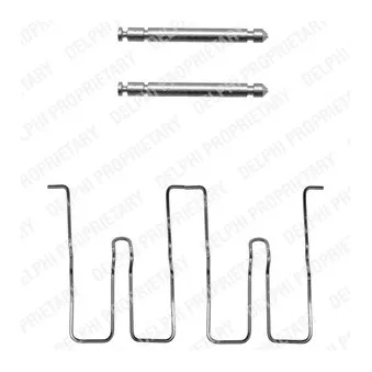 Kit d'accessoires, plaquette de frein à disque DELPHI LX0084