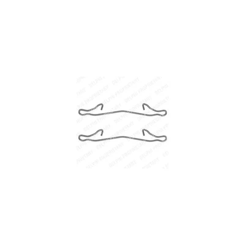 Kit d'accessoires, plaquette de frein à disque DELPHI LX0088