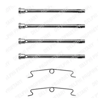 Kit d'accessoires, plaquette de frein à disque DELPHI LX0089
