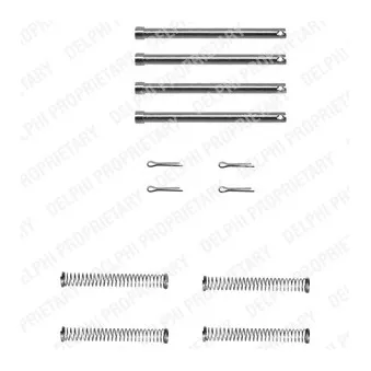 Kit d'accessoires, plaquette de frein à disque DELPHI LX0097