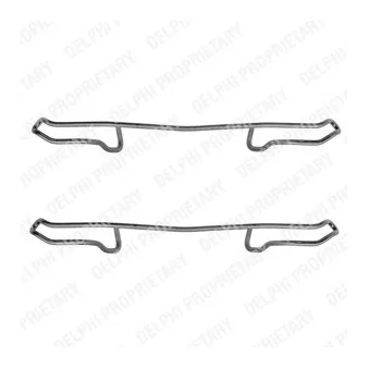 Kit d'accessoires, plaquette de frein à disque DELPHI LX0108