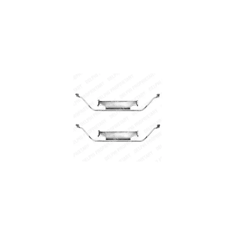 Kit d'accessoires, plaquette de frein à disque DELPHI LX0135