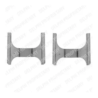 Kit d'accessoires, plaquette de frein à disque DELPHI LX0148