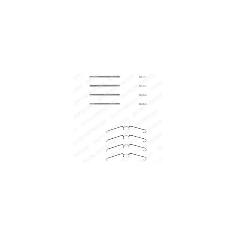 Kit d'accessoires, plaquette de frein à disque DELPHI LX0157
