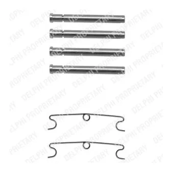 Kit d'accessoires, plaquette de frein à disque DELPHI LX0170