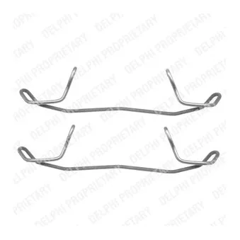 Kit d'accessoires, plaquette de frein à disque DELPHI LX0210
