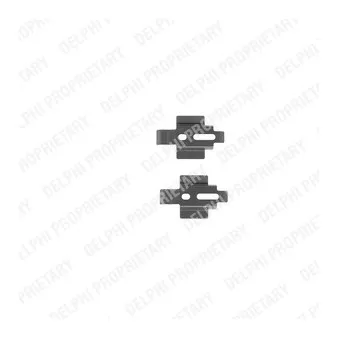 Kit d'accessoires, plaquette de frein à disque DELPHI LX0221