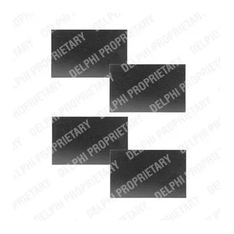 Kit d'accessoires, plaquette de frein à disque DELPHI LX0271