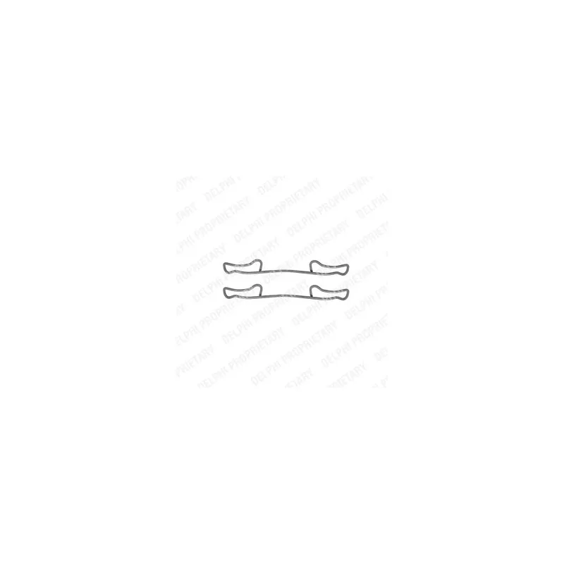 Kit d'accessoires, plaquette de frein à disque DELPHI LX0294