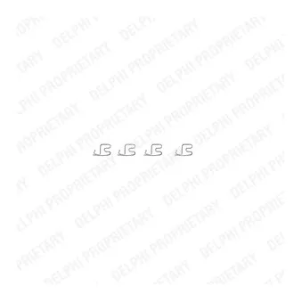 Kit d'accessoires, plaquette de frein à disque DELPHI LX0314