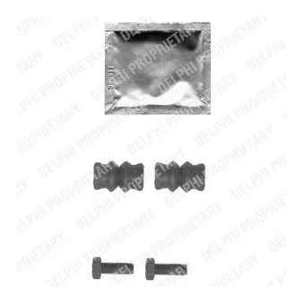 Kit d'accessoires, étrier de frein DELPHI LX0327