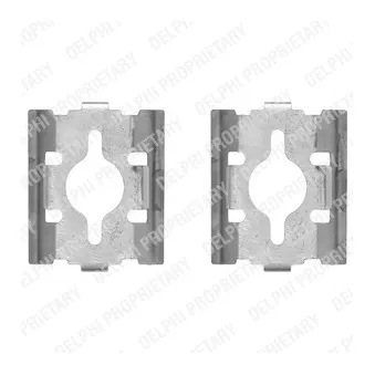 Kit d'accessoires, plaquette de frein à disque DELPHI LX0328