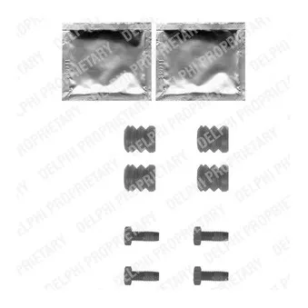 Kit d'accessoires, plaquette de frein à disque DELPHI LX0355