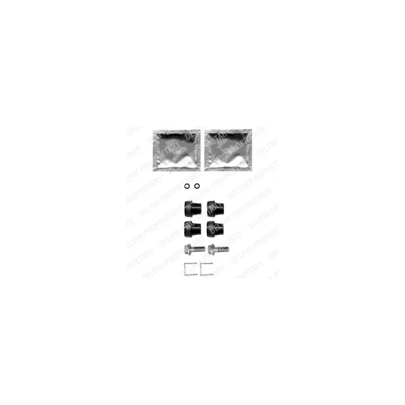 Kit d'accessoires, plaquette de frein à disque DELPHI LX0357