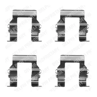 Kit d'accessoires, plaquette de frein à disque DELPHI LX0367