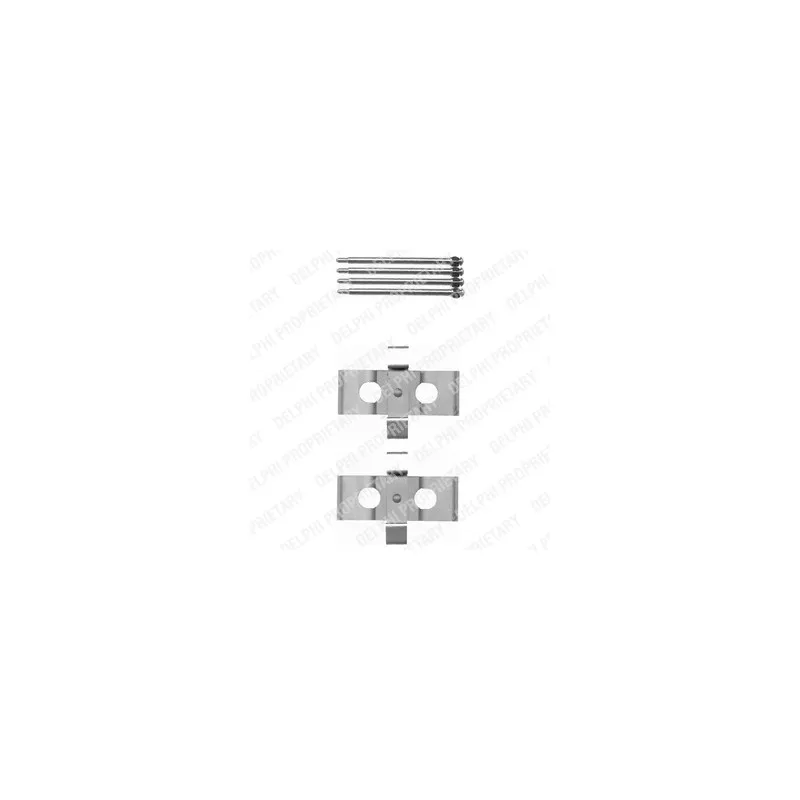 Kit d'accessoires, plaquette de frein à disque DELPHI LX0393