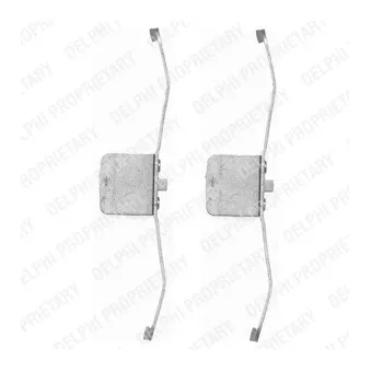 Kit d'accessoires, plaquette de frein à disque DELPHI LX0395