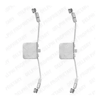 Kit d'accessoires, plaquette de frein à disque DELPHI LX0397