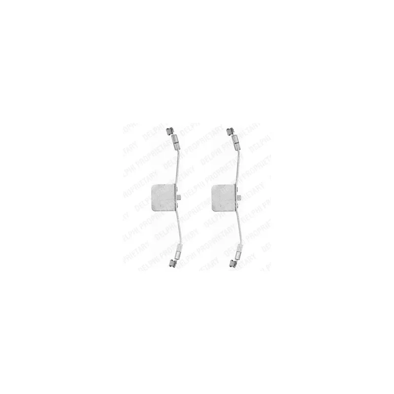 Kit d'accessoires, plaquette de frein à disque DELPHI LX0397