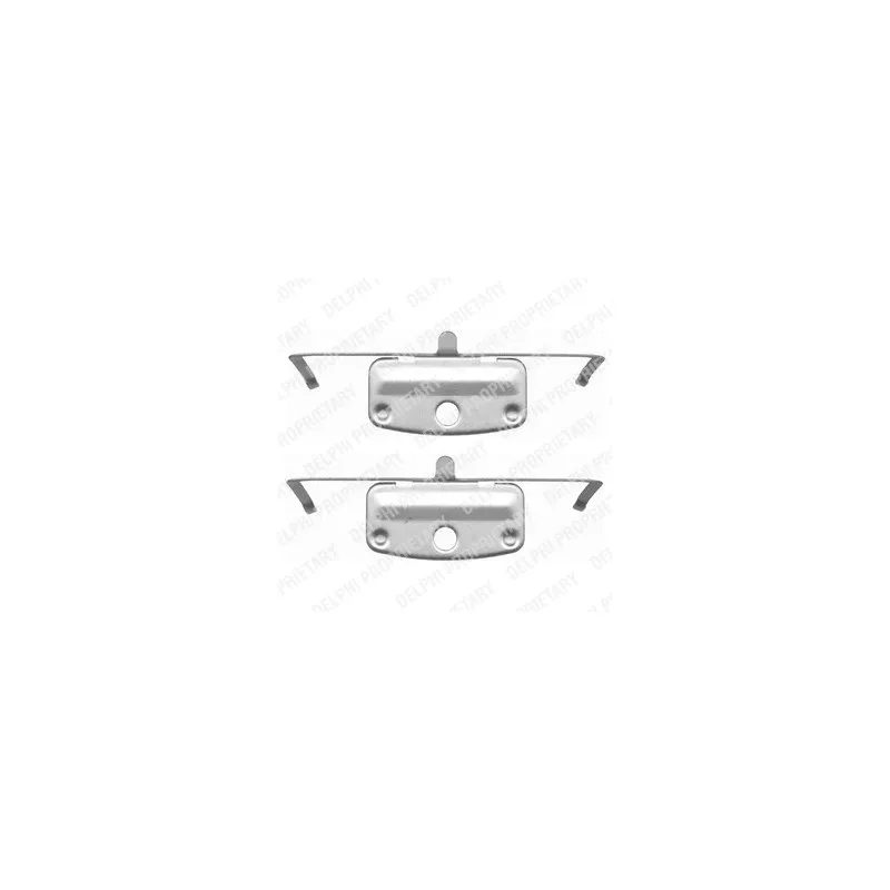 Kit d'accessoires, plaquette de frein à disque DELPHI LX0399