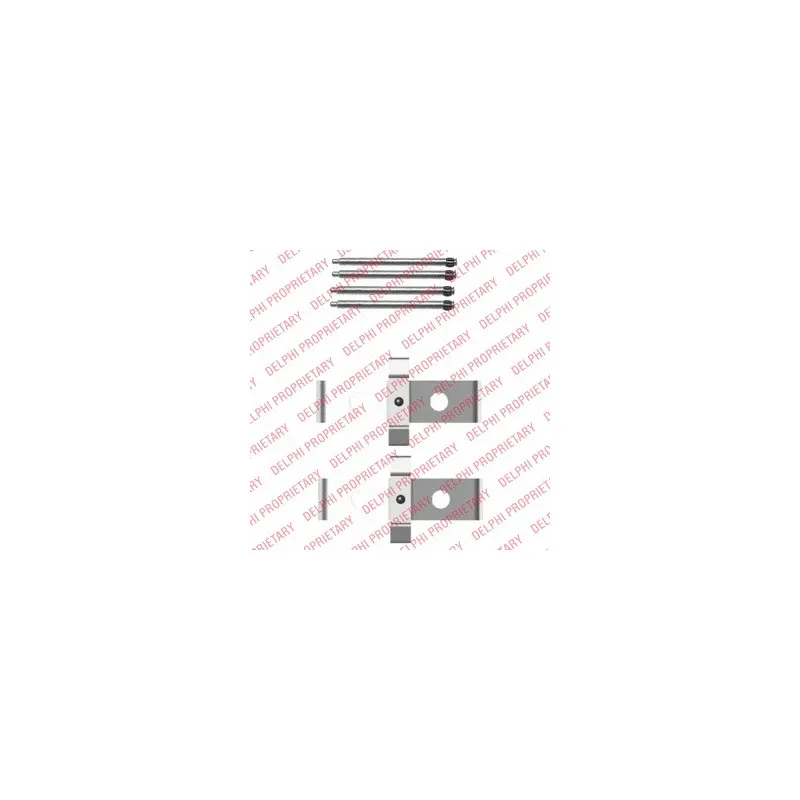 Kit d'accessoires, plaquette de frein à disque DELPHI LX0408