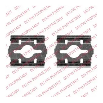 Kit d'accessoires, plaquette de frein à disque DELPHI LX0409