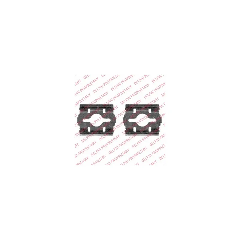 Kit d'accessoires, plaquette de frein à disque DELPHI LX0409