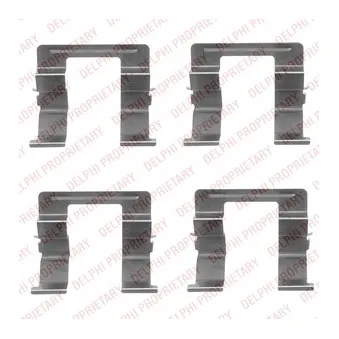 Kit d'accessoires, plaquette de frein à disque DELPHI LX0420