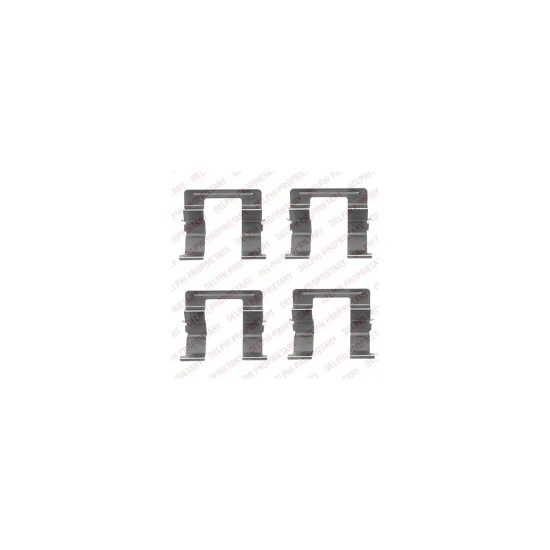 Kit d'accessoires, plaquette de frein à disque DELPHI LX0420