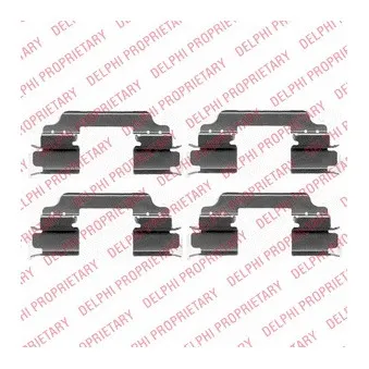 Kit d'accessoires, plaquette de frein à disque DELPHI LX0425