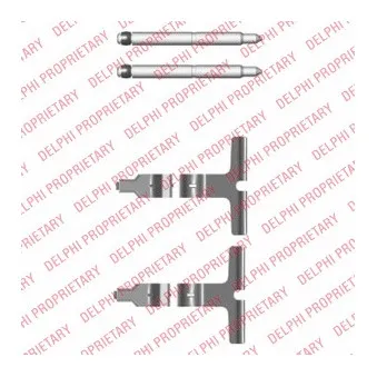 Kit d'accessoires, plaquette de frein à disque DELPHI LX0427