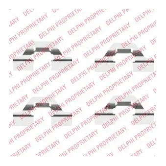 Kit d'accessoires, plaquette de frein à disque DELPHI LX0430