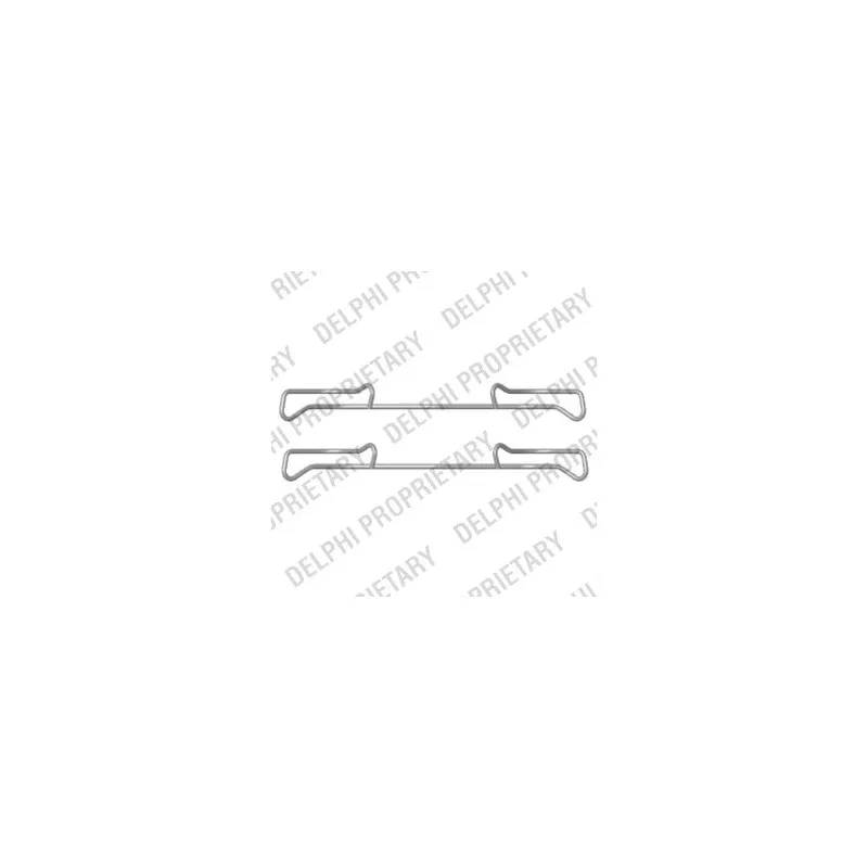 Kit d'accessoires, plaquette de frein à disque DELPHI LX0436