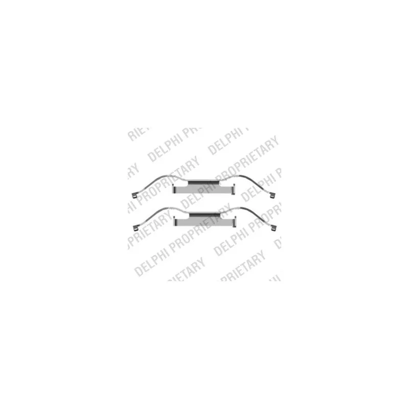 Kit d'accessoires, plaquette de frein à disque DELPHI LX0440