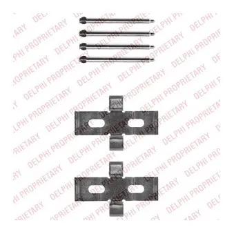 Kit d'accessoires, plaquette de frein à disque DELPHI LX0441