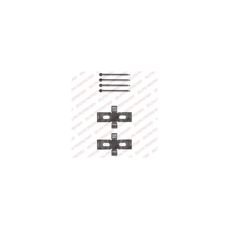 Kit d'accessoires, plaquette de frein à disque DELPHI LX0441