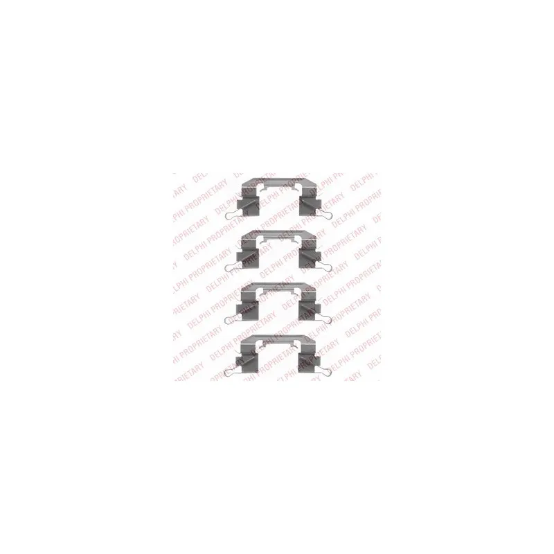 Kit d'accessoires, plaquette de frein à disque DELPHI LX0442