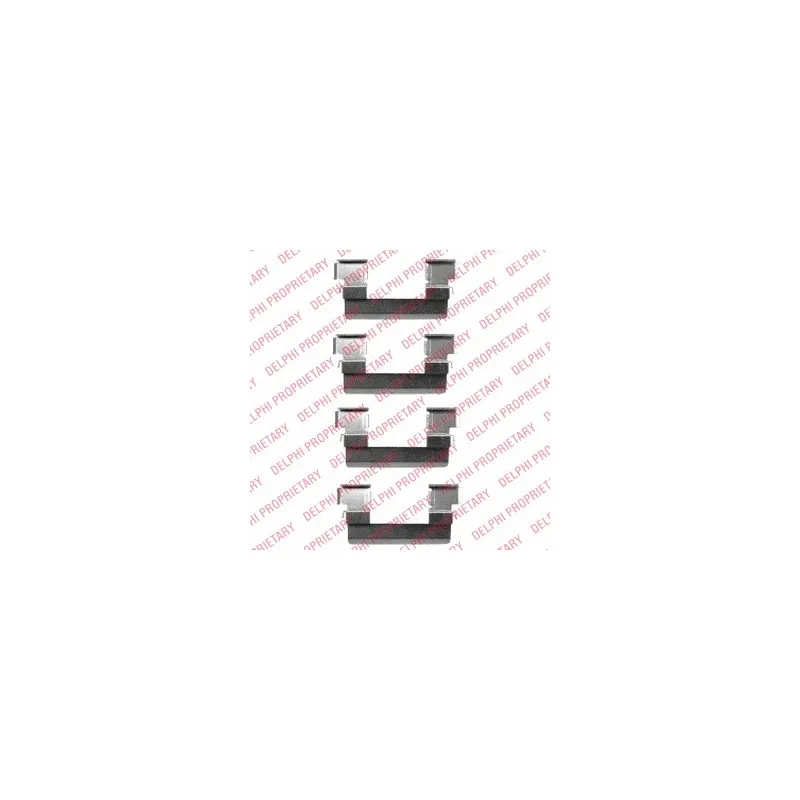 Kit d'accessoires, plaquette de frein à disque DELPHI LX0466