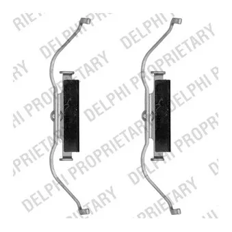 Kit d'accessoires, plaquette de frein à disque DELPHI LX0490