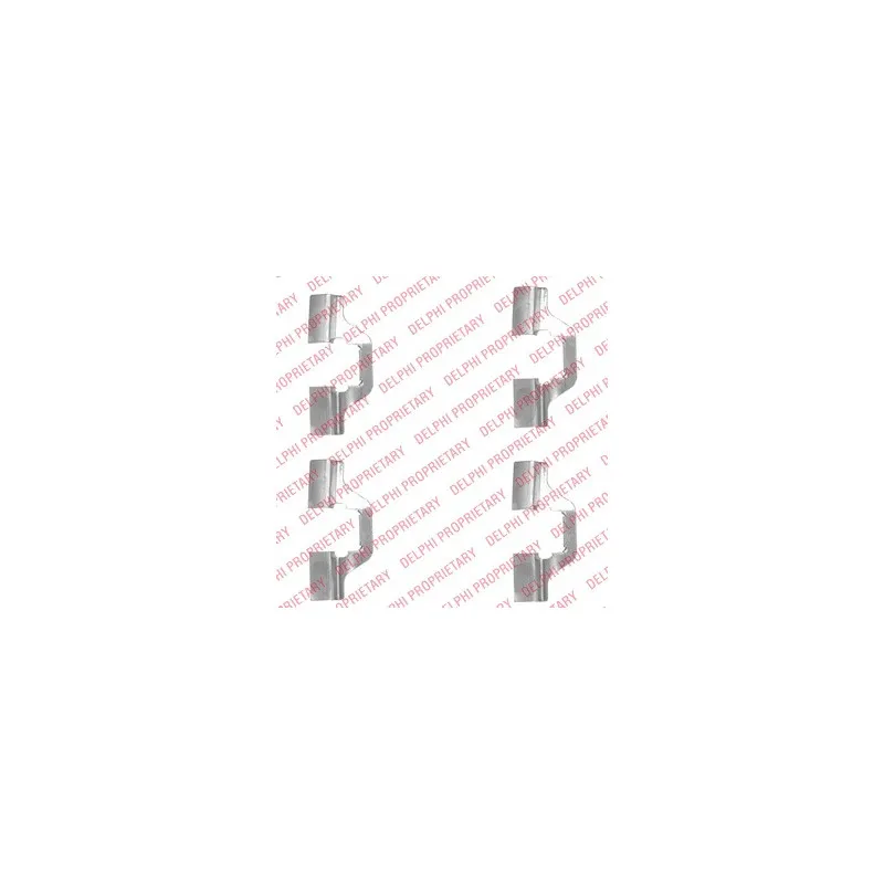 Kit d'accessoires, plaquette de frein à disque DELPHI LX0492
