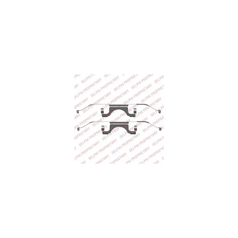 Kit d'accessoires, plaquette de frein à disque DELPHI LX0503