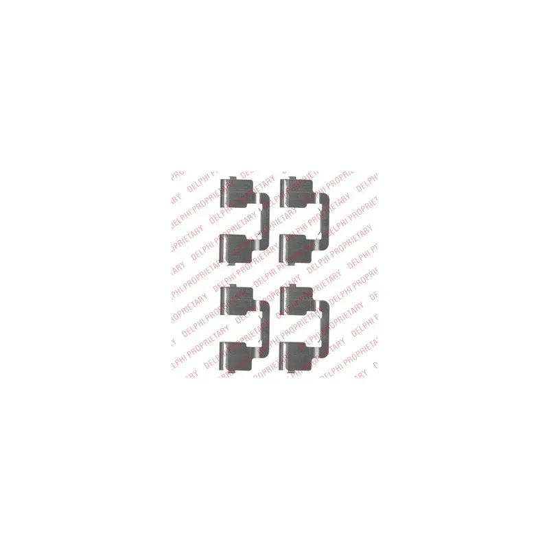 Kit d'accessoires, plaquette de frein à disque DELPHI LX0506