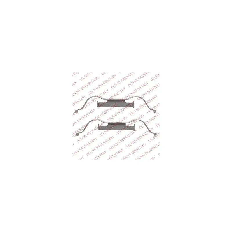 Kit d'accessoires, plaquette de frein à disque DELPHI LX0508