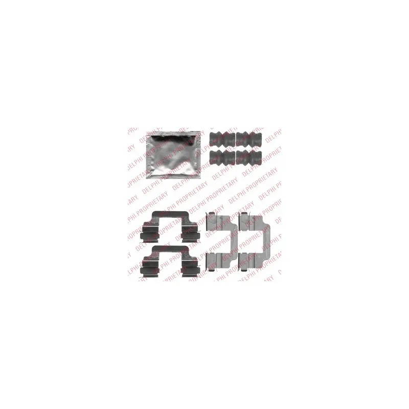 Kit d'accessoires, plaquette de frein à disque DELPHI LX0509