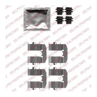Kit d'accessoires, plaquette de frein à disque DELPHI