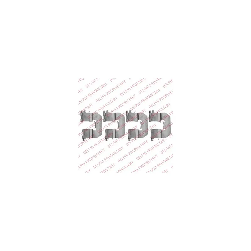 Kit d'accessoires, plaquette de frein à disque DELPHI LX0520