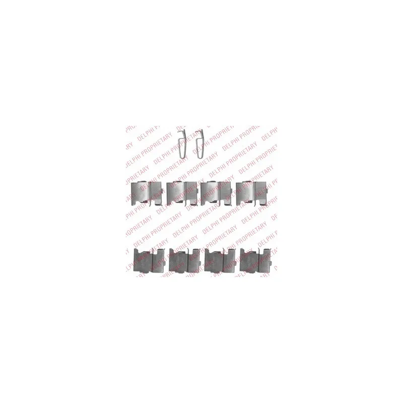Kit d'accessoires, plaquette de frein à disque DELPHI LX0522